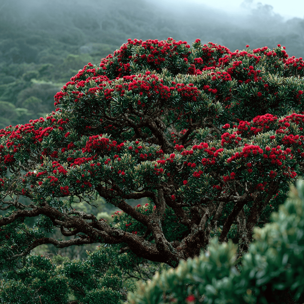 Ohi‘a Tree for Native Landscape Design Ohi‘a tree used in native landscape and garden design on the Big Island of Hawai'i